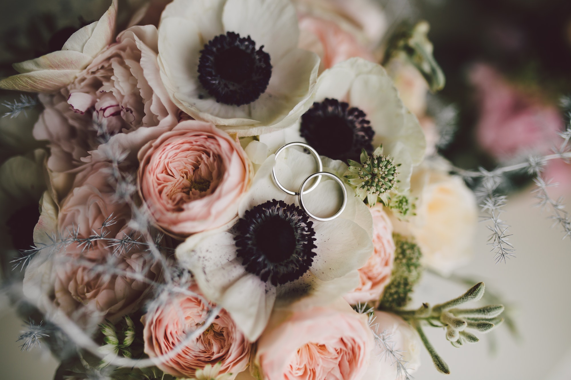 beautiful bohemian wedding flower bouquet