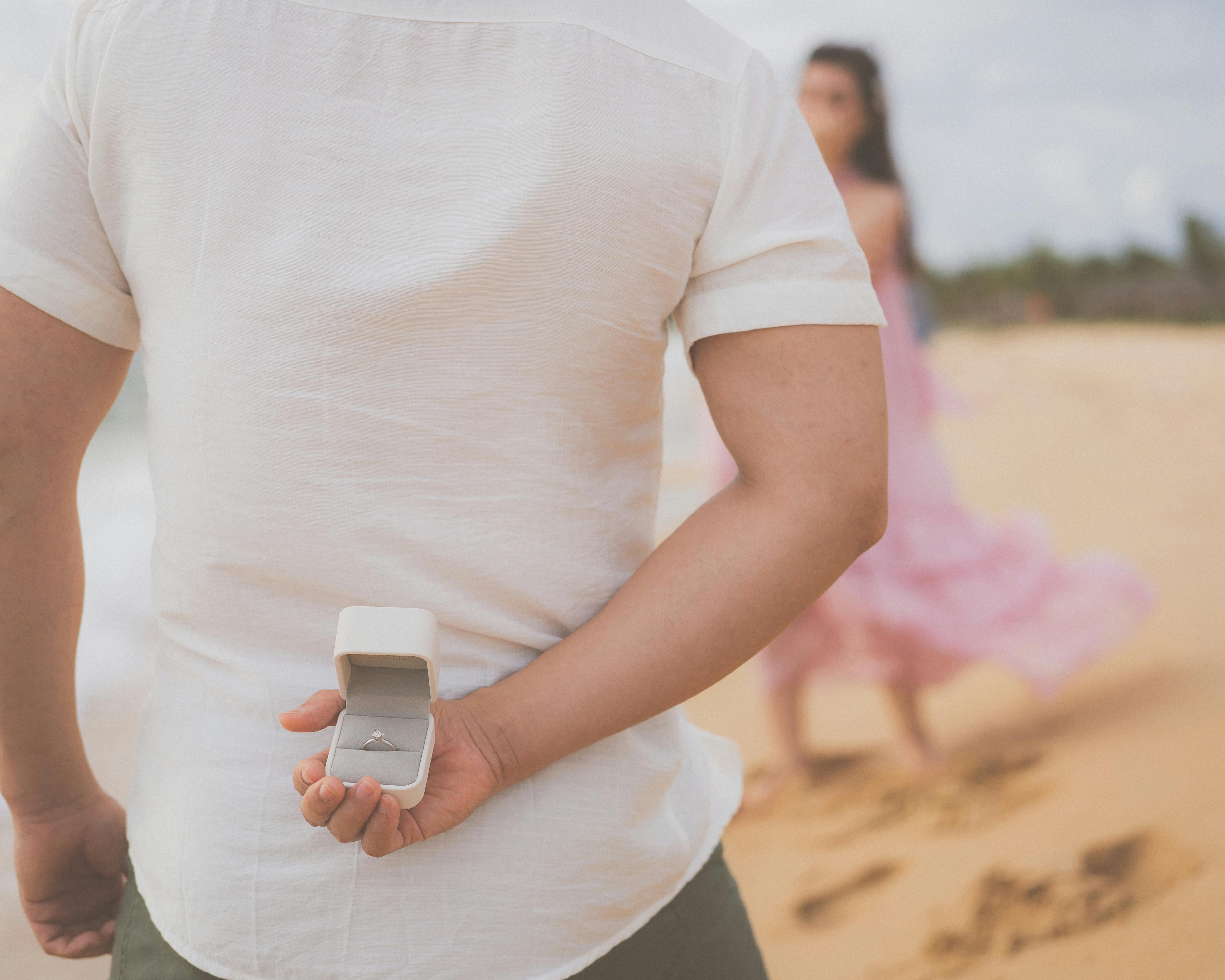 young couple bride and groom in a white short dress